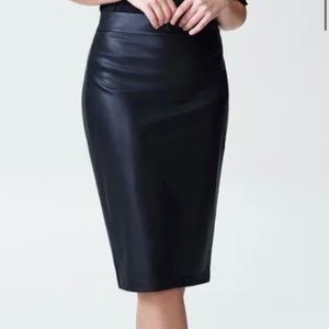 Universal standard Vegan Leather pencil skirt